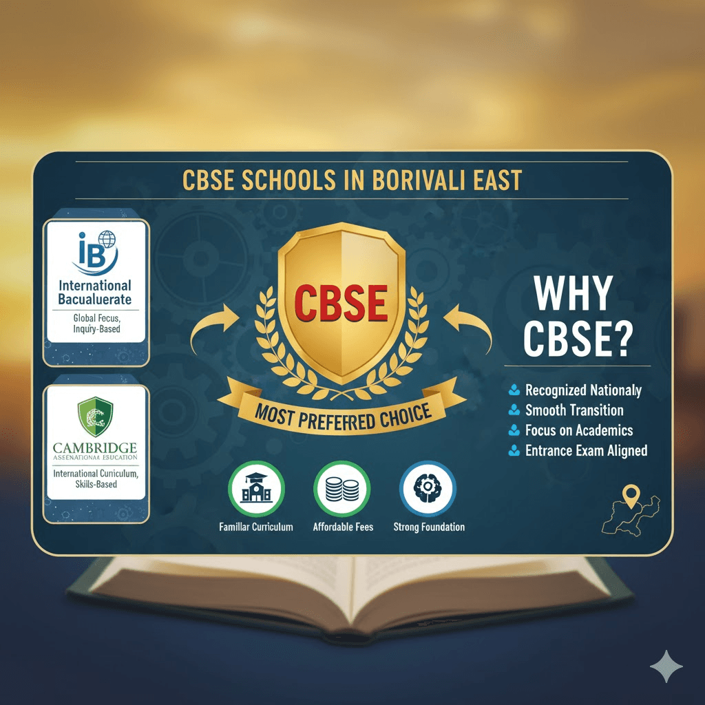 CBSE vs IB vs Cambridge: Why CBSE Schools in Borivali East Are Still the Most Preferred Choice
