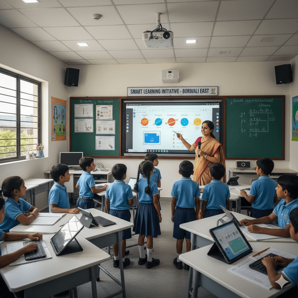How Schools in Borivali East Integrate Technology and Smart Learning in Classrooms