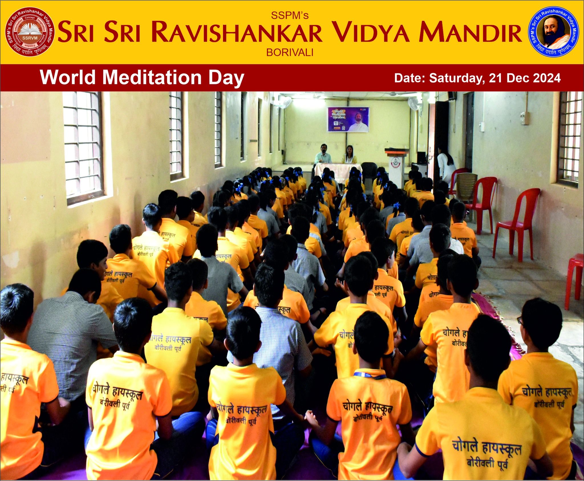 World Meditation Day - Chogle High School