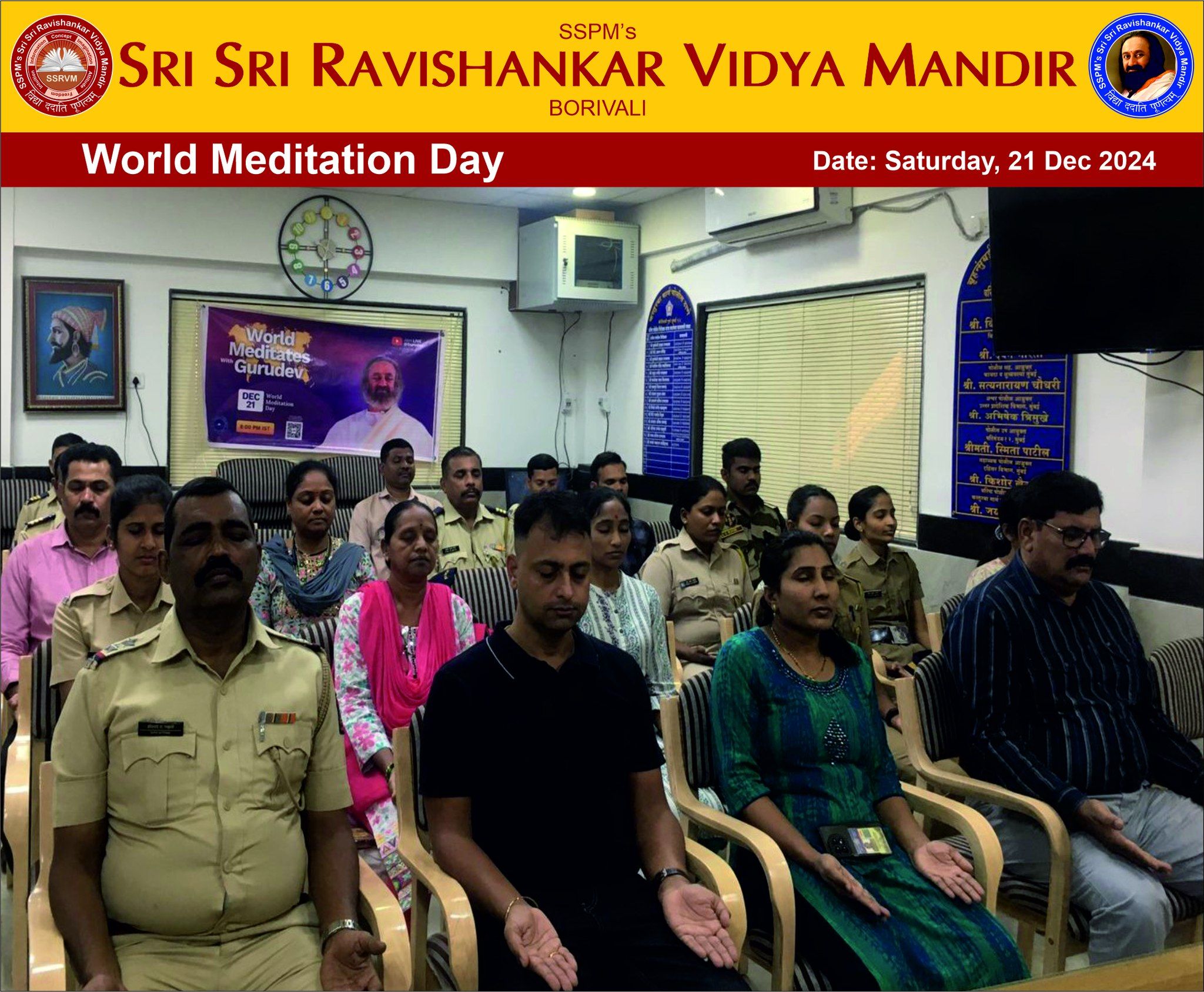 World Meditation Day - Kasturba Police Station
