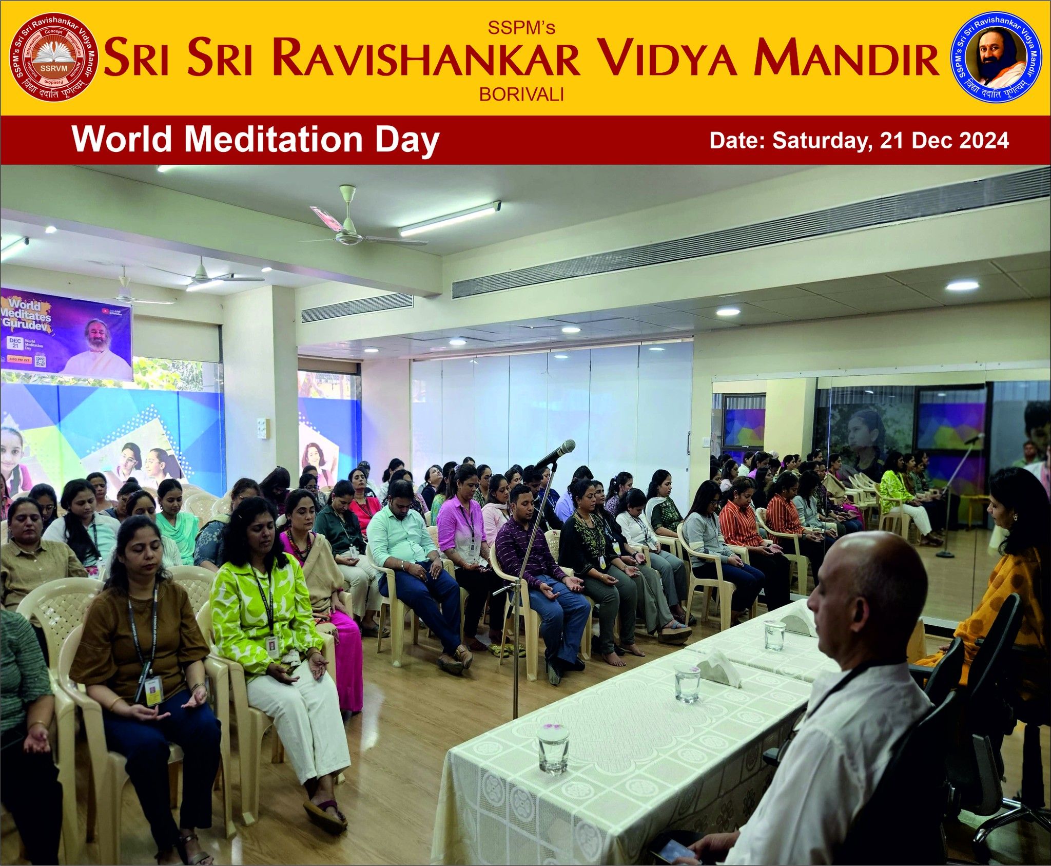 World Meditation Day - Vibgyor School